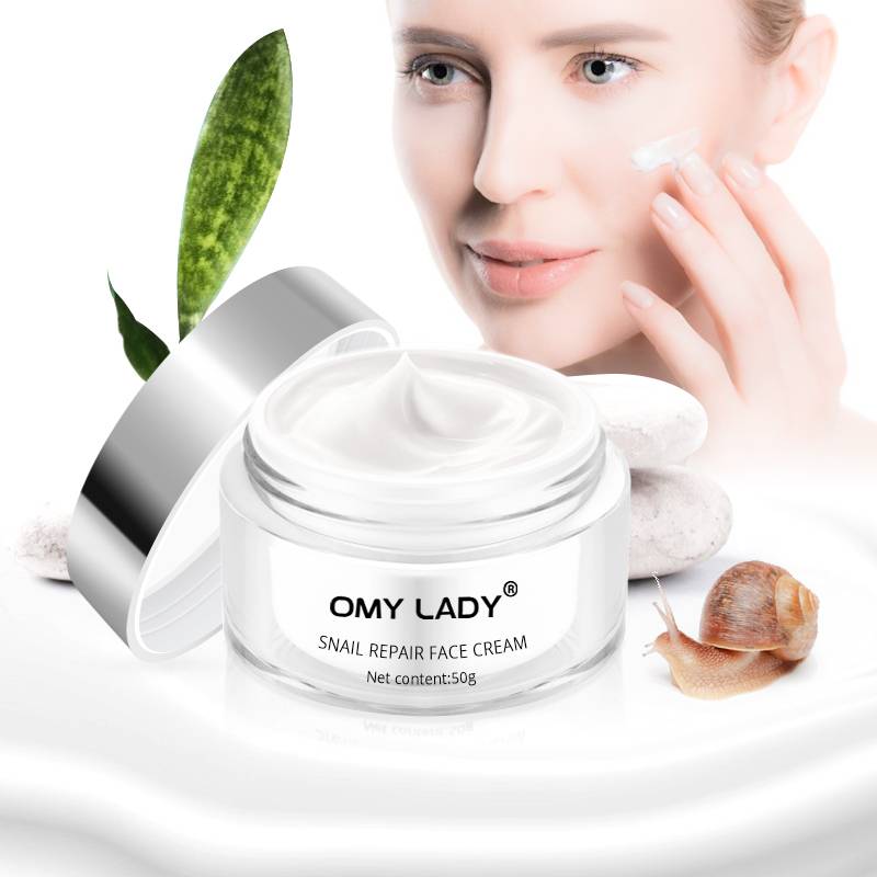 Omy Lady Wholesale Oem 2021 March Expo Korean Caracol Eye Cream Repairing Snail Face Cream